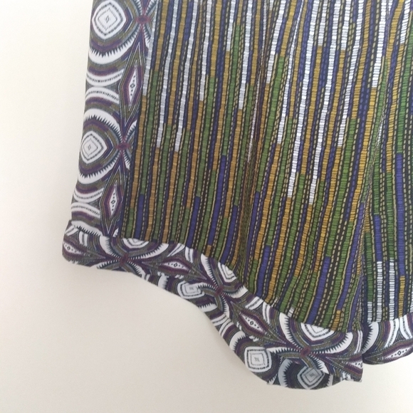 H&M Flowy Pull On Elastic Waist Boho Printed Shorts Size 12 - Picture 5 of 8